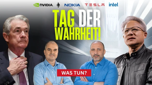 Fed‑Zahlen vs. MAG7 – was tun? Nvidia, Intel, Tesla, Ethereum, Nokia in der Analyse