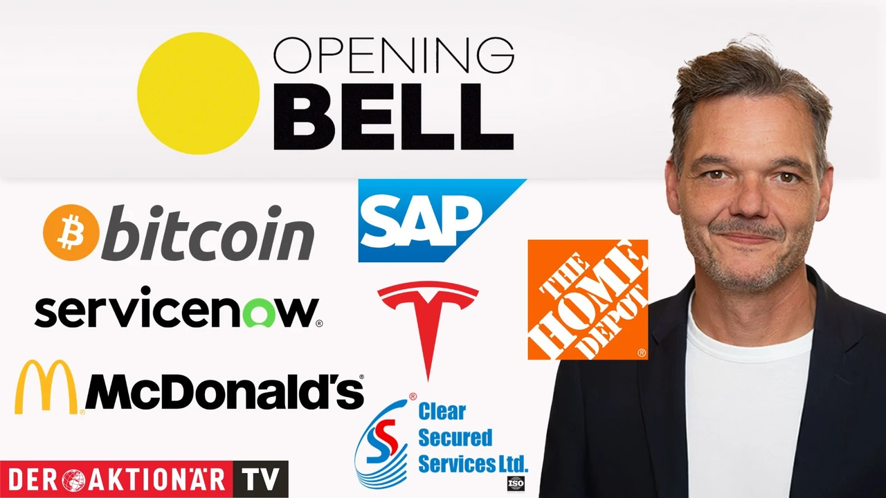 Opening Bell: Wall Street weitet Verluste aus; WTI, Bitcoin, Home Depot, Tesla, ServiceNow, Clear Secure, McDonald's im Fokus