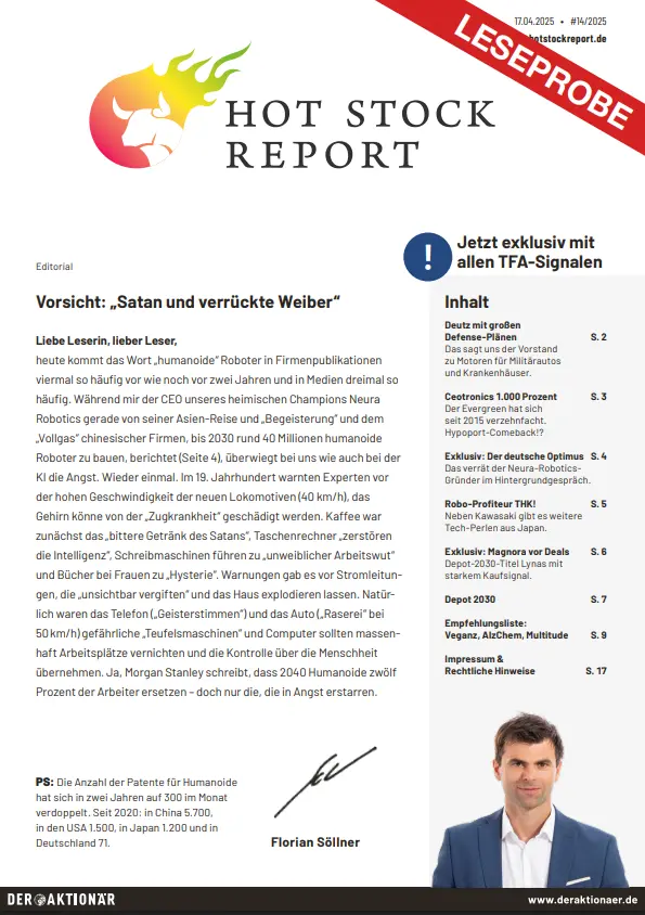 Hot Stock Report Leseprobe