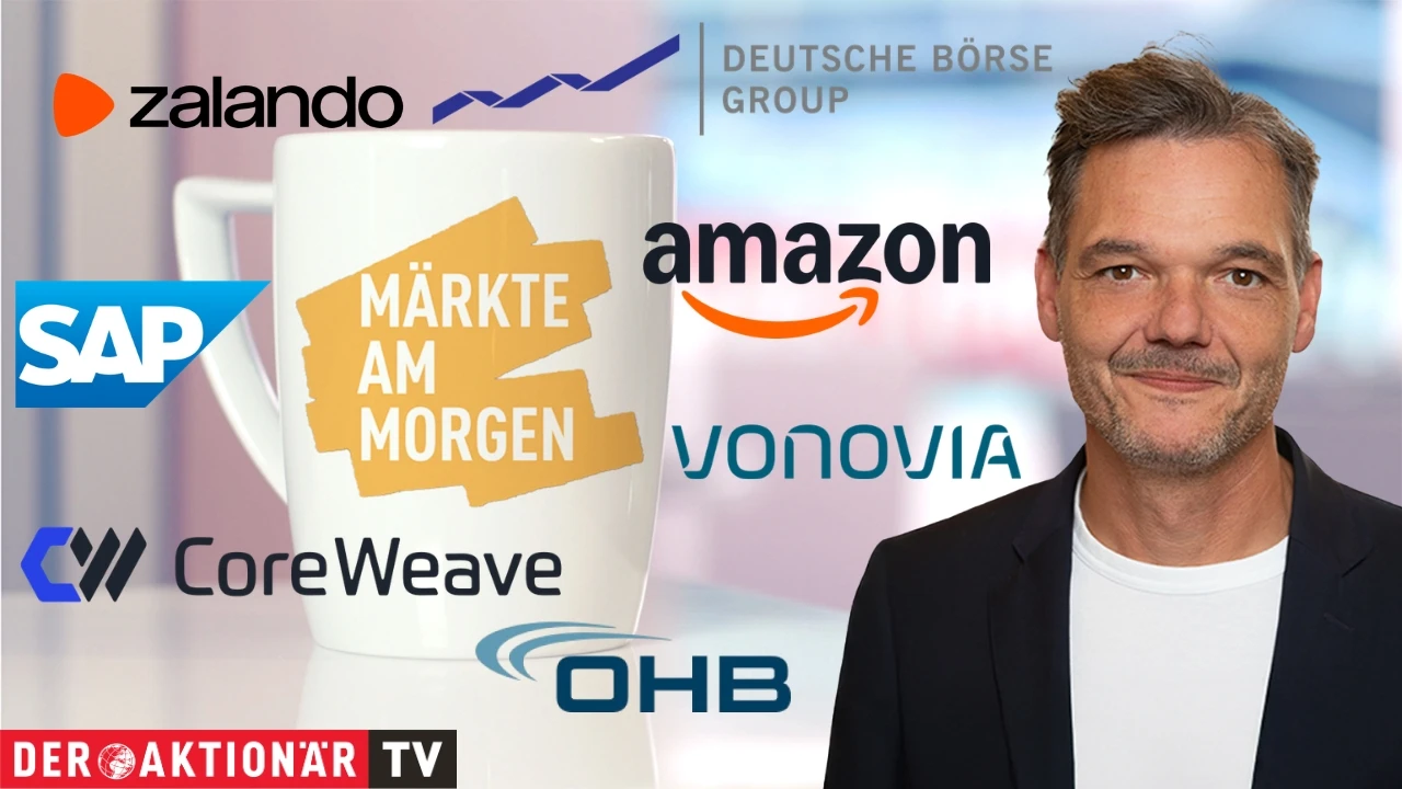 Märkte am Morgen: DAX startet schwächer; Amazon, Coreweave, Deutsche Börse, SAP, Zalando, LVMH im Fokus