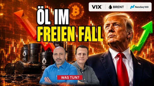 Friedensabkommen jetzt sicher? Brent‑Öl, Nasdaq 100, Robinhood, Bitcoin im Check