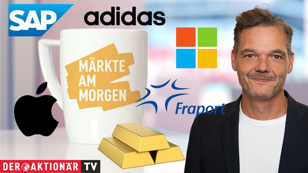 Märkte am Morgen: DAX mit Stabilisierungsversuch; Gold, Microsoft, Apple, SAP, Adidas, Nordex, Fraport im Fokus