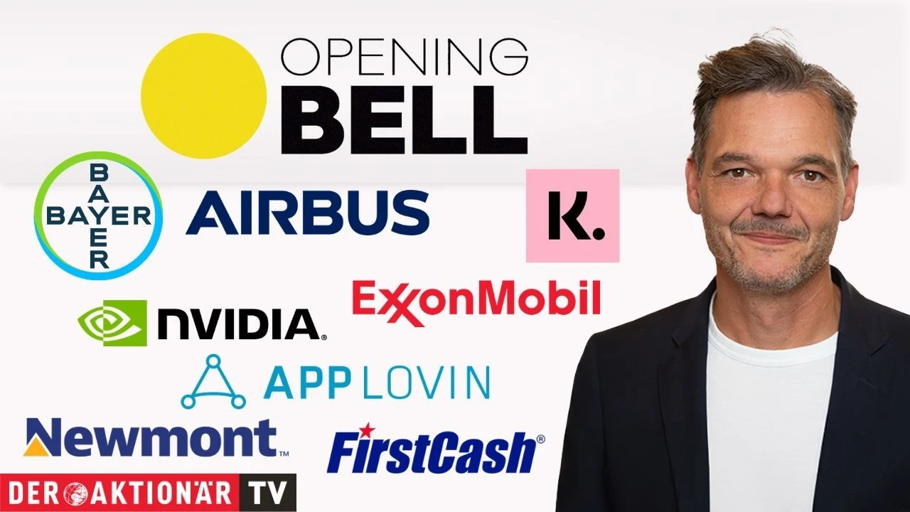 Opening Bell: Wall Street kämpft mit schwachen Konjunkturdaten; Nvidia, ExxonMobil, Applovin, FirstCash, Newmont im Fokus