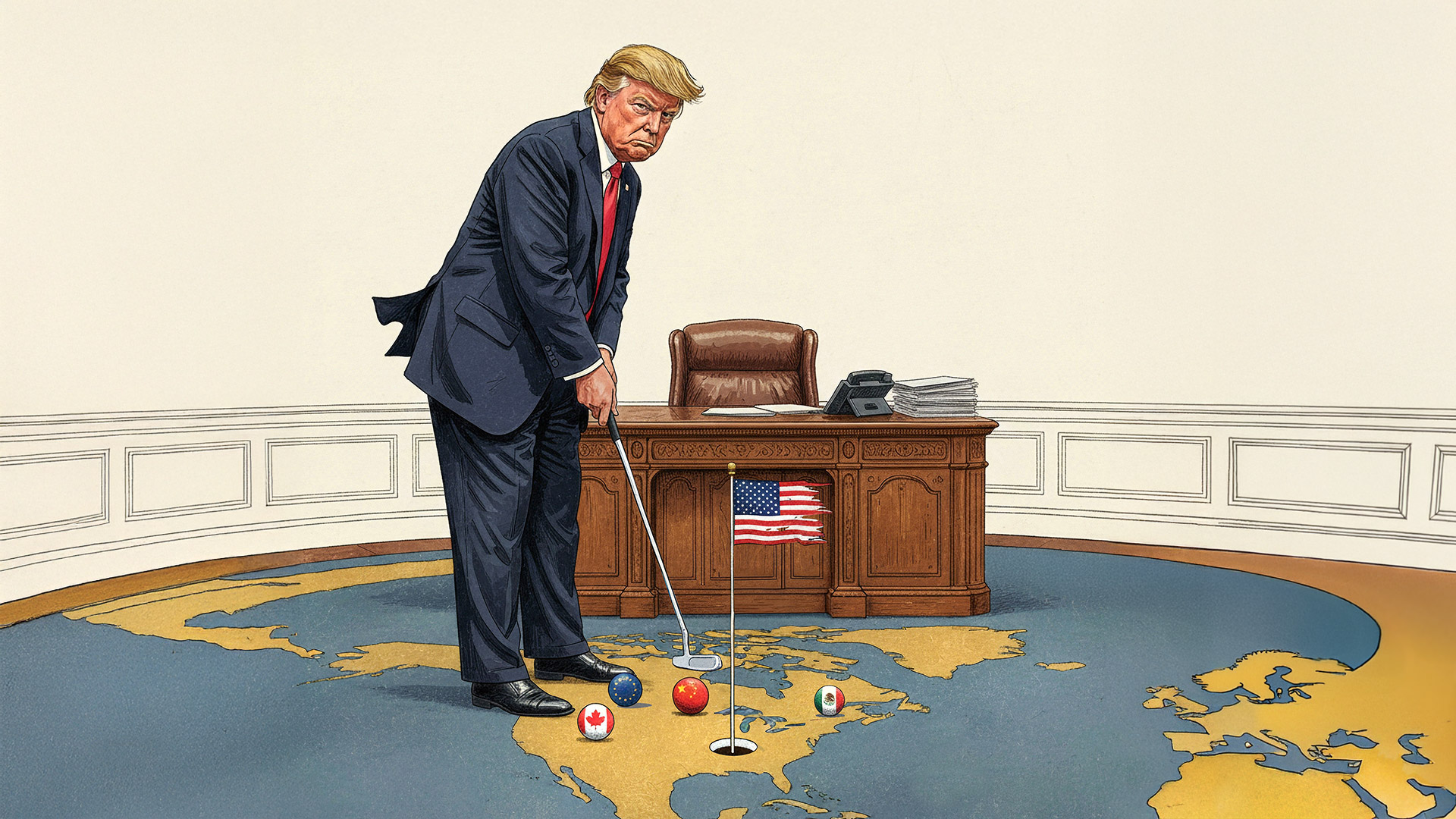 Dollars für Donald (Foto: Julian Mezger/ChatGPT-generiert)