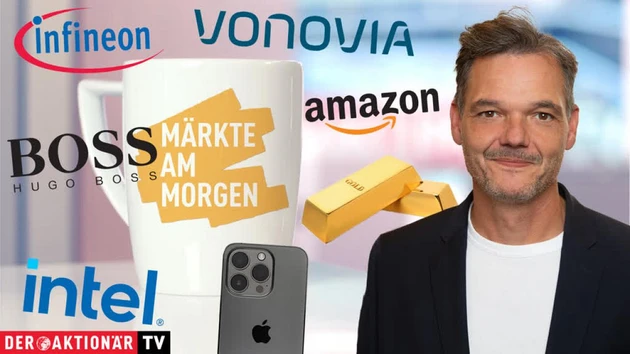 Märkte am Morgen: DAX rutscht weiter ab ‑ Gold, Nvidia, Apple, Amazon, Intel, Infineon, Hugo Boss, Vonovia