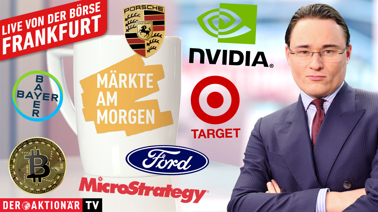 Märkte am Morgen: DAX auf Richtungssuche; Bayer, Porsche AG, Bitcoin, MicroStrategy, Nvidia, Ford, Target