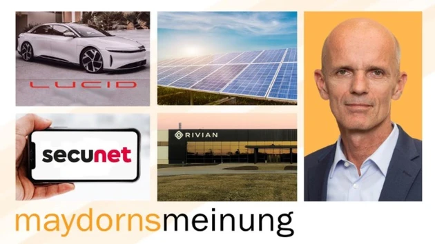 Maydorns Meinung: Tesla, Rivian, Lucid, BYD, Valneva, Secunet, Lithium, JinkoSolar, SolarEdge