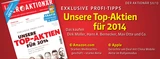 DAX: Top‑Aktien für 2014: Das kaufen Dirk Müller, Hans A. Bernecker, Max Otte und Co +++ Außerdem: Nordex und die Kapitalerhöhung: So handeln Sie jetzt richtig!