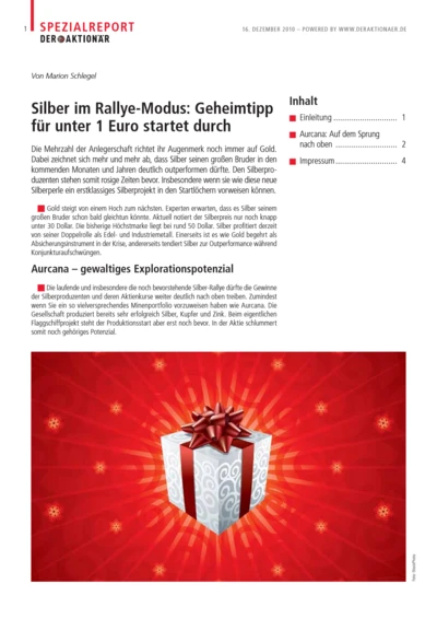 Silber im Rallye-Modus