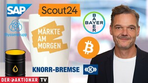 Märkte am Morgen: DAX startet über 25.000‑Punkten; Öl, Bitcoin, SAP, Scout24, Bayer, Knorr‑Bremse, ThyssenKrupp 