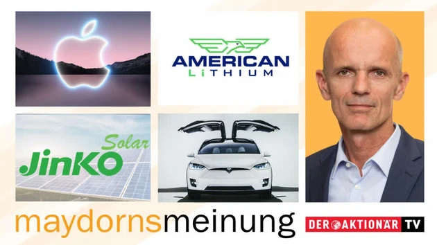 Maydorns Meinung: Amazon, Apple, Tesla, BYD, NIO, Freyr Battery, Livent, American Lithium, JinkoSolar