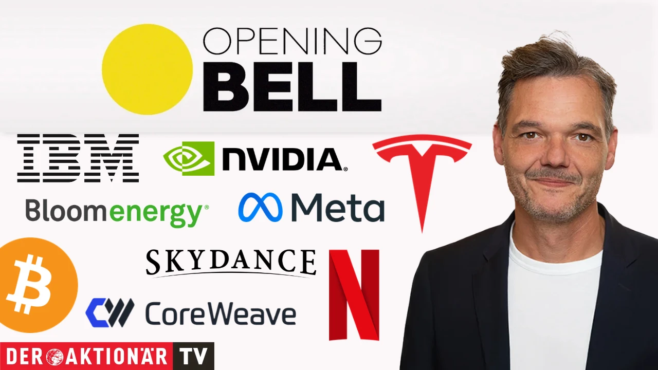 Opening Bell: Wall Street weitet Verluste aus; Meta, Tesla, Netflix, IBM, CoreWeave, Bloom Energy im Fokus