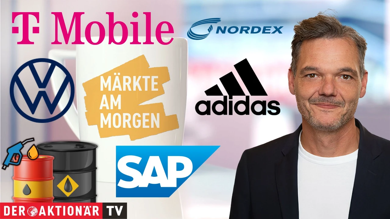 Märkte am Morgen: DAX weitet Gewinne aus; Brent‑Öl, T‑Mobile US, Deutsche Telekom, Nordex, SAP, Zalando, Adidas im Fokus