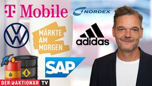Märkte am Morgen: DAX weitet Gewinne aus; Brent‑Öl, T‑Mobile US, Deutsche Telekom, Nordex, SAP, Zalando, Adidas im Fokus 