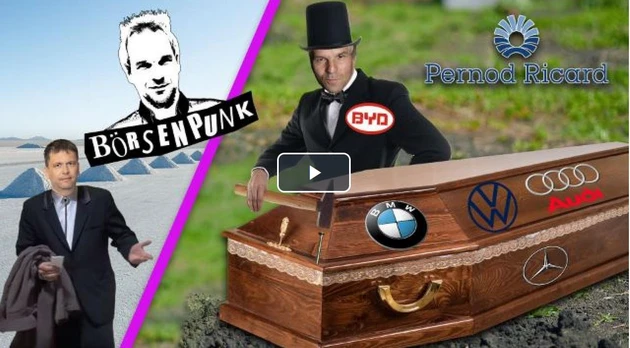Börsenpunk: BYD ‑ Sargnagel für die deutschen Autohersteller? Lithium‑Sektor: Übernahmekandidaten – Pernod Ricard eröffnet das 80‑Promille‑Depot ‑ Deckers, Ichoku, Paul Hartmann, MBB im Check