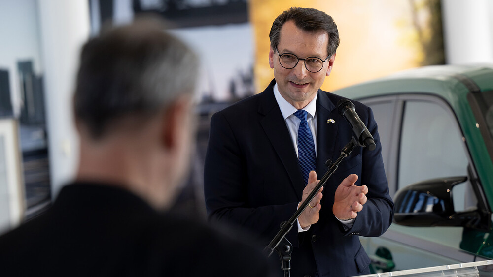 Milan Nedeljkovic, CEO von BMW, im Gespräch mit Markus Söder