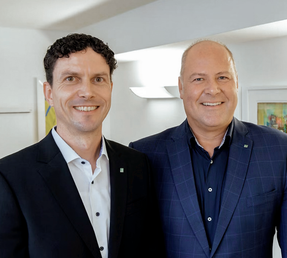 Gemeinsamer Vorstand: Vorstandssprecher Carsten Graf (r.) und Marcel Saur leiten die PSD Braunschweig