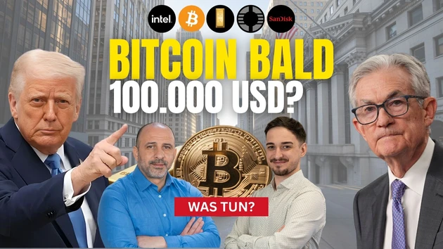 Fed‑Schock treibt Gold auf neues ATH! Intel, Oklo, SanDisk, Bitcoin im Check