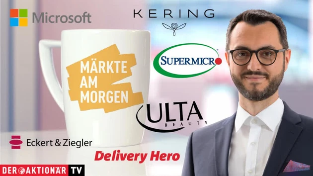 Märkte am Morgen: DAX kämpft um 18.000 Punkte ‑ Microsoft, Super Micro Computer, Eckert & Ziegler, Kering, Delivery Hero, Ultra Beauty, Estée Lauder, Coty