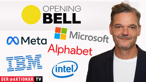 Opening Bell: Dow Jones deutlich im Minus; Meta, IBM, Microsoft, Intel, Alphabet im Fokus  / Foto: bmag