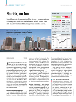 Goldman Sachs: No risk, no fun