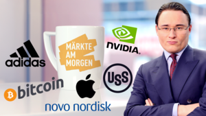 Märkte am Morgen: DAX wieder über 20.000 Punkte; Bitcoin, Adidas, Nvidia, Novo Nordisk, Tencent, US Steel, Apple 