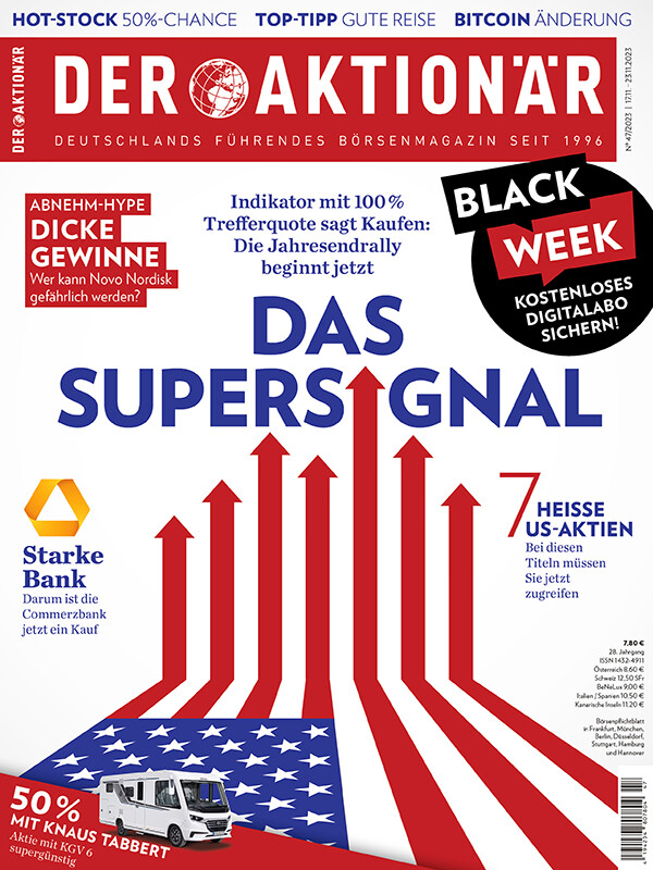 Mit welchen heißen US-Titeln Anleger von der angepfiffenen Jahresendrally optimal profitieren, lesen Sie in der neuen Ausgabe von DER AKTIONÄR.