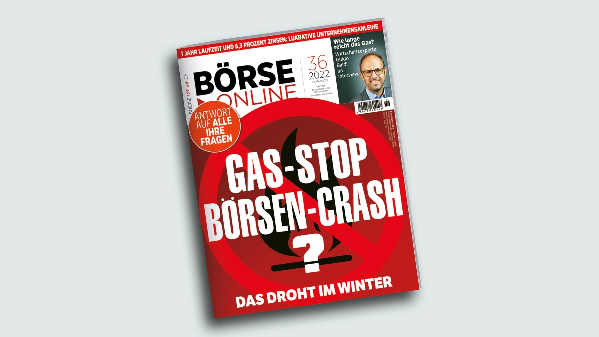 Gas&#8209;Stopp? Börsen&#8209;Crash? Das droht im Winter! (Foto: Börsenmedien AG)