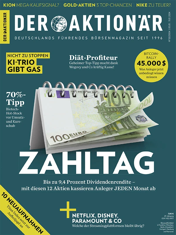 DER AKTIONÄR stellt Ihnen in der neuen Ausgabe Dividendenaktien von Unternehmen vor, die seit Jahren zuverlässig Gewinnbeteiligungen ausschütten.