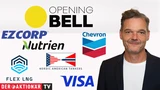 DowJones: Opening Bell: Wall Street startet im Minus; Brent, WTI, US‑Staatsanleihen, Nordic American Tankers, Chevron, Visa, Flex LNG, EZCorp, Nutrien im Fokus
