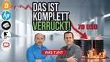 Bitcoin: Nach Trump‑Rede spielt alles verrückt! Bitcoin, Brent‑Öl, Silber, Oracle, Hewlett Packard im Check