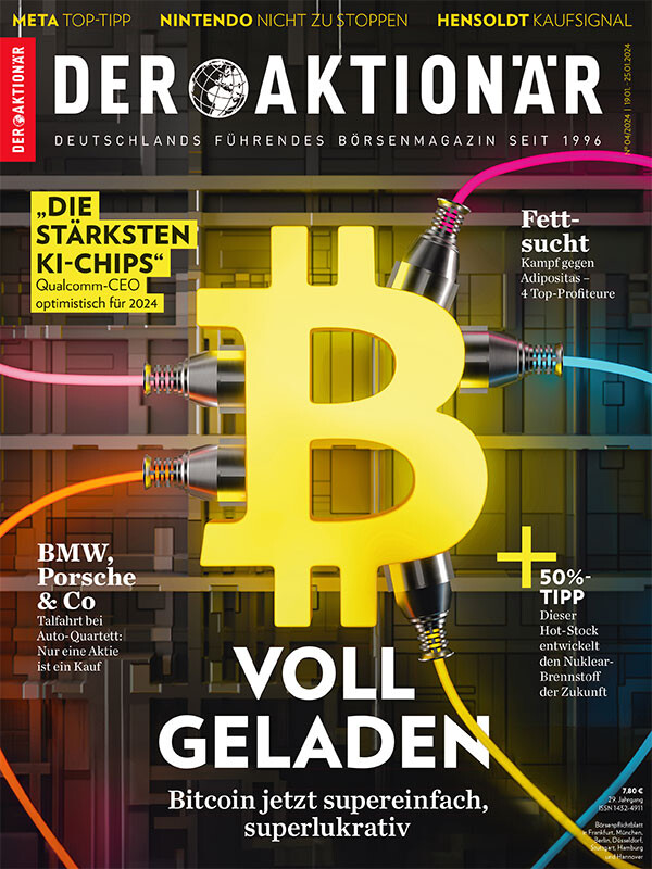 DER AKTIONÄR zeigt Ihnen in der neuen Ausgabe, wie Sie sich jetzt für einen neuen Bitcoin-Bullenmarkt positionieren können.
