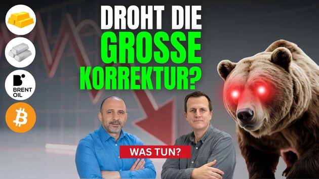 Ruhe bewahren oder alles verkaufen? Brent‑Öl, Gold, Silber, Bitcoin in der Analyse
