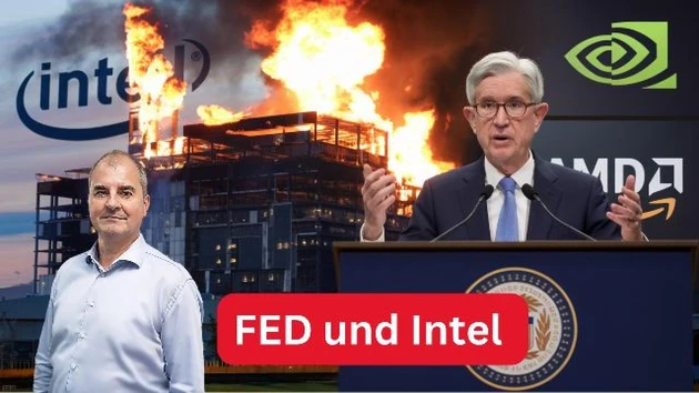 Bei Intel brennt's, gießt die Fed noch mehr Öl ins Feuer? Nasdaq 100, Nvidia und Amazon in der Analyse