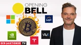 DJ Industrial Average: Opening Bell: US‑Börsen starten im Minus; Bitcoin‑Rally, S&P 500, Nvidia, Microsoft, Tesla, AeroVironment, MP Materials im Fokus