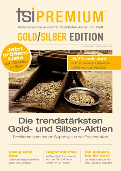 TSI Gold: Gold fällt, na und? Depot legt auf Monatssicht zu