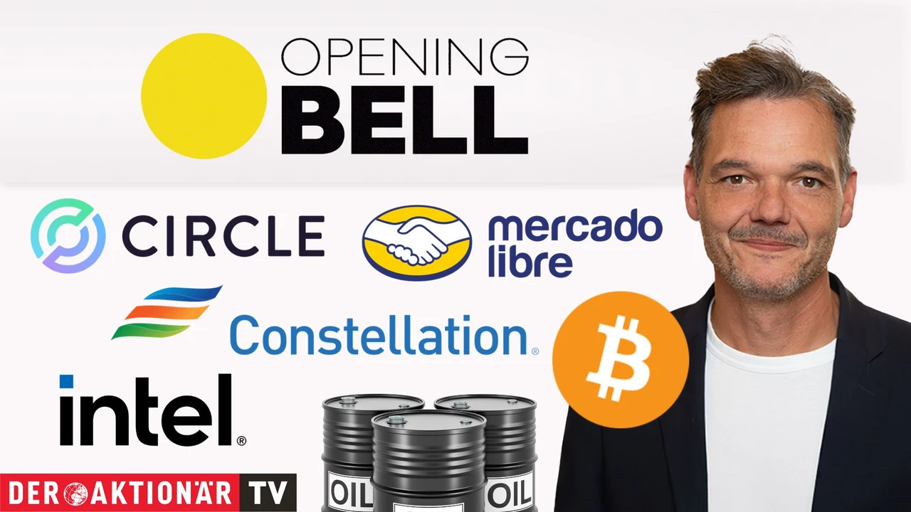 Opening Bell: Wall Street am Montag wenig bewegt; Bitcoin, Micron Technology, Constellation Energy, Intel, Circle Internet, Mercadolibre im Fokus