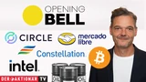 DJ Industrial Average: Opening Bell: Wall Street am Montag wenig bewegt; Bitcoin, Micron Technology, Constellation Energy, Intel, Circle Internet, Mercadolibre im Fokus