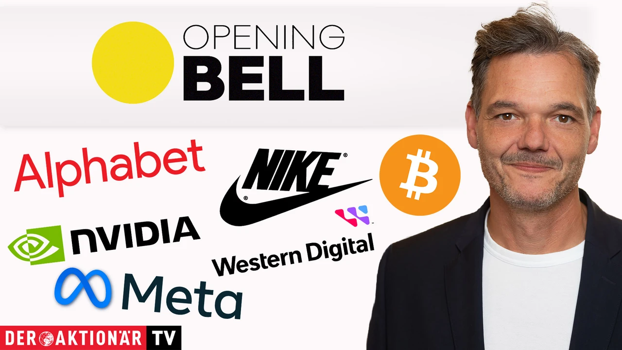 Opening Bell: Dow Jones nach Vortagesverlusten erholt; Bitcoin, Micron Technology, Western Digital,Nvidia, Alphabet, Meta, Nike im Fokus