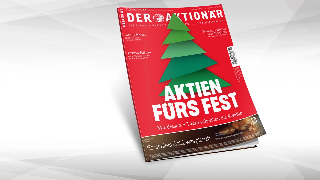 Aktien fürs Fest – mit diesen 5 Titeln schenken Sie Rendite