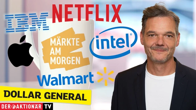 Opening Bell: Wall Street wartet gespannt auf Powell‑Auftritt; Netflix, Walmart, Dollar General, IBM, Intel, Apple im Fokus