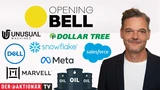 DJ Industrial Average: Opening Bell: Wall Street trotzt steigenden Ölpreisen; Snowflake, Meta, Marvell Technology, Salesforce, Dell, Dollar Tree, Unusual Machines im Fokus