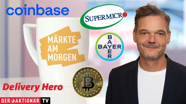 Märkte am Morgen: DAX leicht schwächer erwartet ‑ Super Micro Computer, Bitcoin, Coinbase, Rheinmetall, Bayer, BASF, Delivery Hero