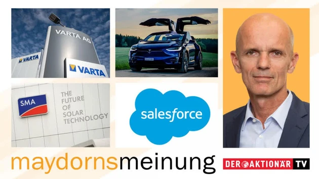 Maydorns Meinung: Caterpillar, Salesforce, Tesla, BYD, VW, SMA Solar, SolarEdge, JinkoSolar, Varta, Valneva