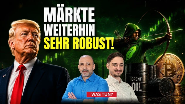 Kommt die 10%‑Rally? Brent‑Öl, Nasdaq 100, Robinhood, Bitcoin in der Analyse