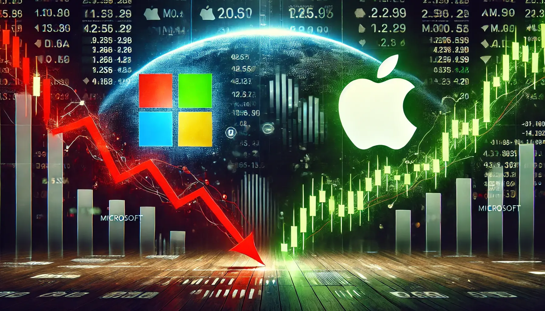 Microsoft und Apple: Aktien vor weiterer Enttäuschung oder überraschendem Turnaround? (Foto: ChatGPT)