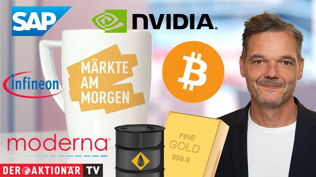 Märkte am Morgen: DAX startet behauptet in Woche der Entscheidungen: Bitcoin, Gold, WTI, Nvidia, Moderna, SAP, Infineon, Rheinmetall, SMA Solar im Fokus 