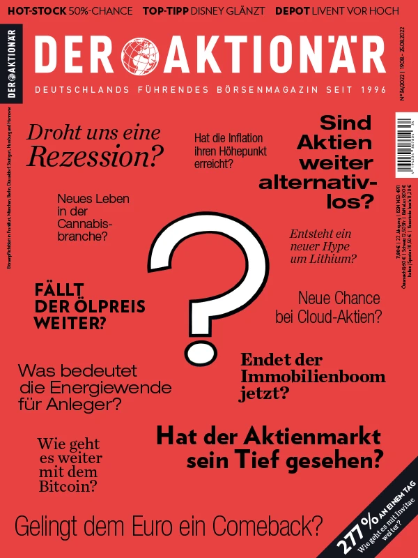 Auf welchen Tech-Player Anleger sich jetzt einstellen sollten, das lesen Sie in der aktuellen Ausgabe (34/22) von DER AKTIONÄR.  