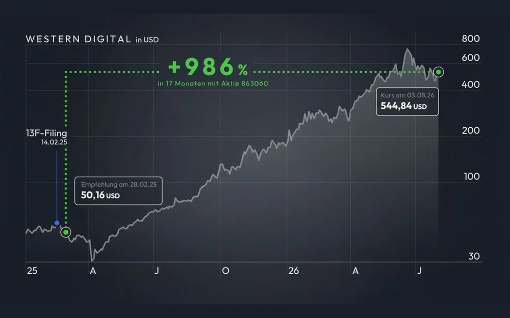 13F Chart Western Digital