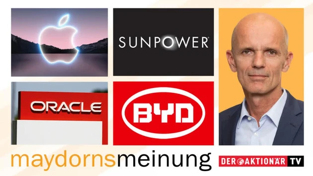 Apple, Oracle, BYD, Tesla, JinkoSolar, SunPower, SMA Solar, Encavis, Freyr Battery ‑ Maydorns Meinung